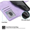 thumbnail image 6 of LINLIN Leather Wallet phone Cover, Magnetic Card Skin Cover,PU Leather Wallet Flip Phone Cover, Flip Protective Case Cover with Wallet Card Holder for Wrist Strap, 6 of 9