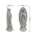 thumbnail image 7 of Resin Mary Statue Figure Sculpture Handmade Religious Collection for Outdoor Wedding gift for garden Tabletop Decoration , grey, 7 of 7
