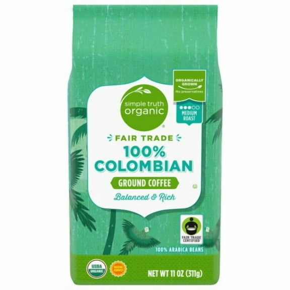 Simple Truth Organic 100% Colombian Medium Roast Ground Coffee