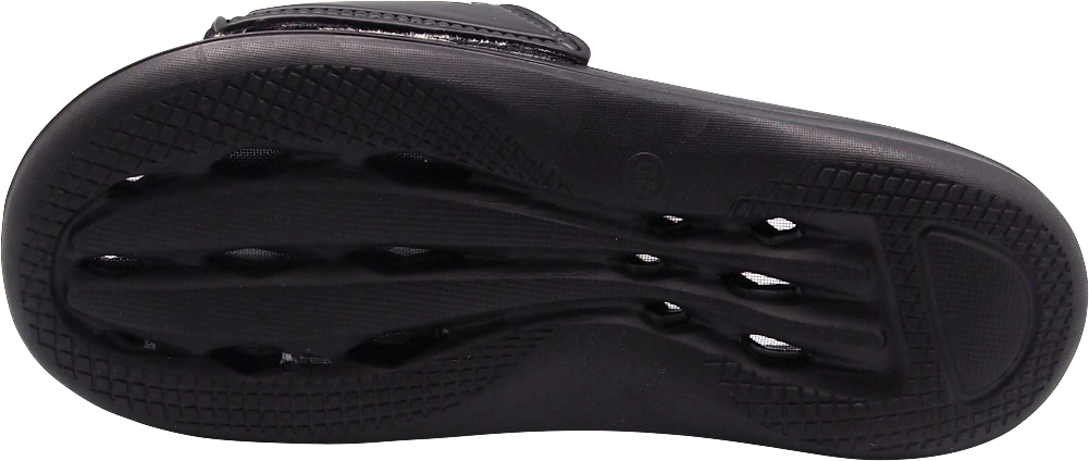 NORTY Mens Drainage Slide Sandals Adult Male Footbed Sandals Black - image 4 of 7