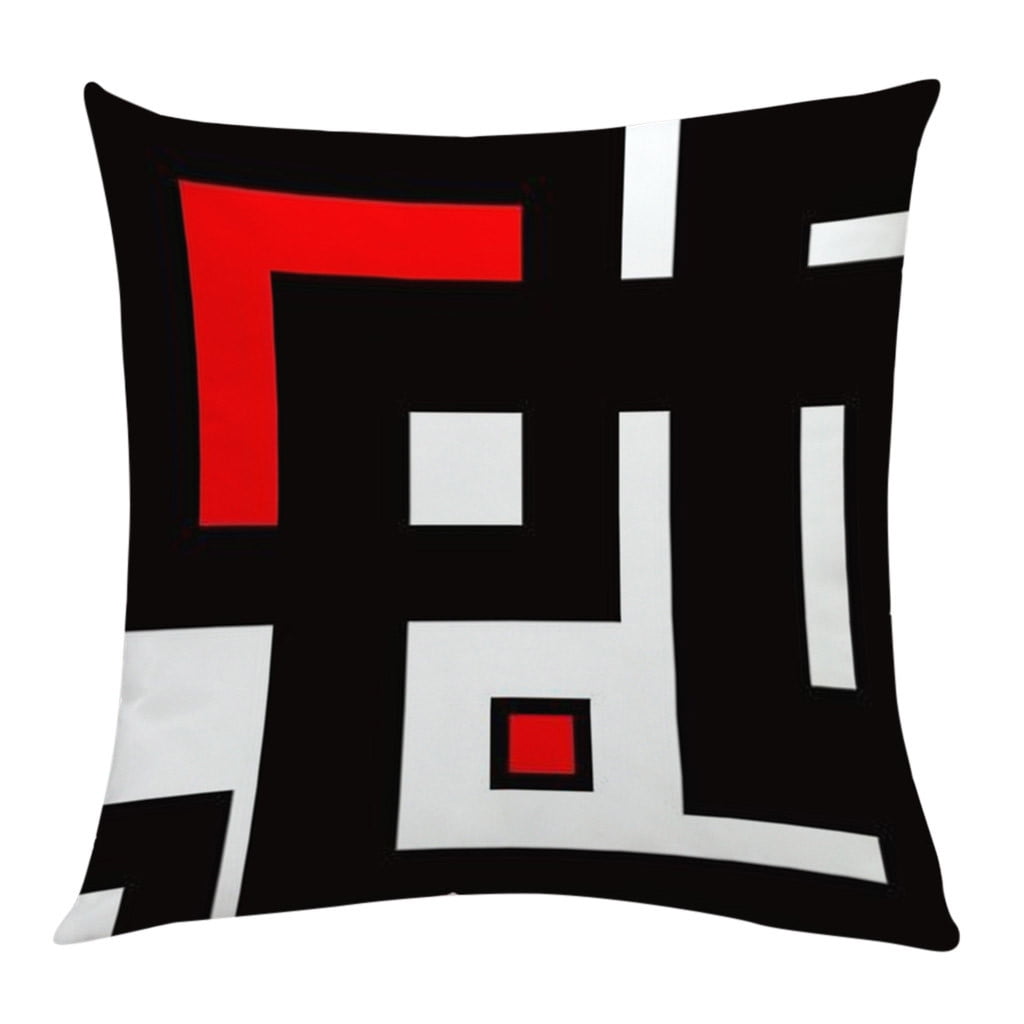 Creative Geometric Polyester 18" Pillowcase Waist Throw Cushion Cover Home Decor 