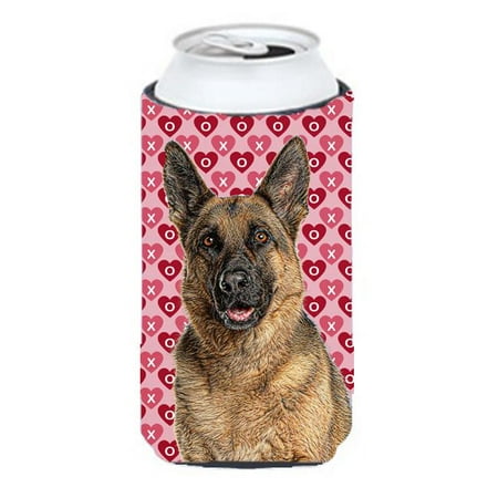 

Hearts Love and Valentines Day German Shepherd Tall Boy bottle sleeve Hugger