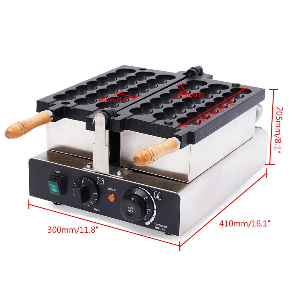 TFCFL Commercial Waffle Balls Maker Electric Muffin Cake Baking Machine Egg Puffs Mould 1600W