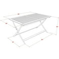 thumbnail image 6 of AECM7CWNA - Wooden Folding Table with 6 Arms Less Chairs- Natural Oil Finish, 6 of 8