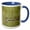 Blue/White, variant on 3drose, Canada, B.c., a Female Bufflehead Leads Her Ducklings on a Quiet Pond., 11oz Magic Transforming Mug