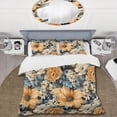 thumbnail image 2 of Designart "Yellow And Blue Farmhouse Flowers Pattern" Blue Cottage Bedding, 2 of 7