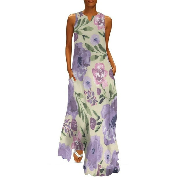 Comfortable Maxi Dress For Women Summer Women Suitable Loose Elegant