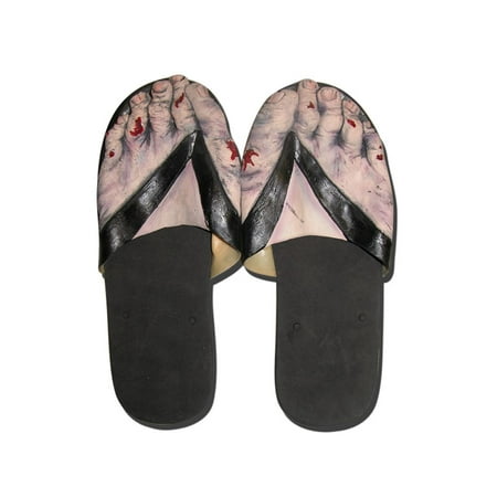 ZOMBIE feet sandals shoes adults mens halloween slip on Medium M