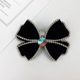 thumbnail image 5 of BUYISI Easy To Use Velvet Rhinestone Bow Shoe Decorations Long Lasting And Chic Black, 5 of 5
