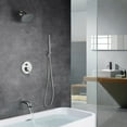 thumbnail image 6 of SUMERAIN Brushed Nickel Shower Faucet Set with Tub Spout, Rainfall Shower System with 8 Inches Rain Shower and Handheld, 6 of 16