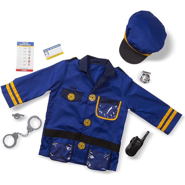 Set de Disfraces de Policía Melissa & Doug 8 Piezas