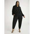 thumbnail image 4 of Sofia Jeans Women's and Women's Plus Utility Blouse with Long Sleeves, Sizes XS-4X, 4 of 5