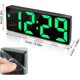 thumbnail image 2 of Reloj digital con espejo, brillo ajustable y control por voz, pantalla de 12 a 24 horas, decoración elegante para su dormitorio u oficina, la función de memoria de tiempo garantiza una experiencia, 2 of 5