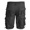 thumbnail image 6 of Mens Cargo Shorts Qiggri Men's Solid Color Casual Outdoor Sports Abrasion Multi Pocket Knee Length Cargo Shorts, 6 of 6