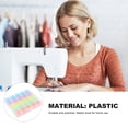 thumbnail image 4 of Miangastore Plastic Empty Thread Spools Assorted Color Home Use 25Pcs 0.78*0.78*0.45In, 4 of 9