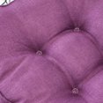 thumbnail image 4 of Nvzi Faux Linen Square Padded Chair Seat Cushion,Soft Solid Chair Pads,Comfortable Sitting for Office,Home or Car 20"x20" Dark Purple, 4 of 4