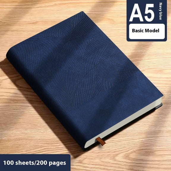 2pcs(Red navy blue)Leather Vintage Journal Notebook,240 Pages,Leather Softcover Lined Journal Notebooks for Women Men,Journals for Writing Travel,Business,Office,