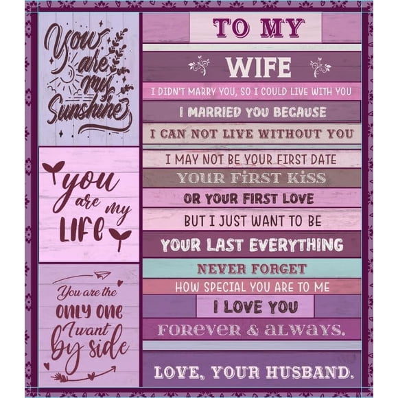 Cadeaux de Saint-Valentin pour Femme 50"x60 Pouces