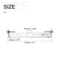 thumbnail image 2 of Uxcell 4.1"x0.71"x0.67" Mounting Bracket Screw Nut Ceiling Light Hardware Plate Iron Silver Tone 6Pcs, 2 of 6