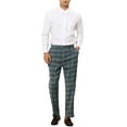 thumbnail image 2 of Lars Amadeus Plaid Casual Pants for Men's Slim Fit Tapered Checked Trouser, 2 of 5
