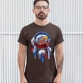 thumbnail image 3 of Tee Hunt American Bald Eagle Dreamcatcher T-shirt Native American Patriotic Men's Tee, Brown, Medium, 3 of 5