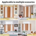 thumbnail image 6 of Orange White Ombre Kitchen Curtains Short 54 Inch Length, Farmhouse Country Minimalist Art Grommet Top Bedroom Living Room Curtains, Light Filtering Cafe Curtain Drapes 2 Panels Set 84''x54'', 6 of 9