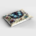thumbnail image 2 of Ambesonne Boho Pillow Sham, Medieval Witchcore Butterfly, 26" X 20", Pale Blue Eggshell Green, 2 of 2