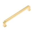 thumbnail image 2 of Utopia Alley 10pcs Bergen Pull Handle - Decorative Cabinet Drop Pull Handles- Vintage Cabinet Hardware with Hand Finished Brushed Brass - Metal Drawer Pull Handle, 6.3" Center to Center, 2 of 9