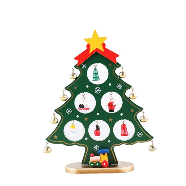 Cateissary Adornos para árboles de Navidad, accesorios, adorno de para el hogar interesante, decoración de madera, regalo de Festival, accesorios de Kits de decoración para fiestas Verde Cateissary HA068051-02B