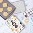 thumbnail image 5 of Yayeee Pot Holders Kitchen Heat Resistant with Pocket 7"x9.8" Cotton Oven Cooking Hot Pads, White Magical Halloween Girl, 5 of 7