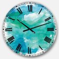 thumbnail image 1 of DesignArt Sea Glass Large Wall Clock, 1 of 3