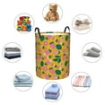 thumbnail image 4 of Honeii Strawberry Print Laundry Hamper Basket,Baby Nursery Woven Storage Basket for Toys Bin,Pillows,Blankets,Clothes-Medium, 4 of 6