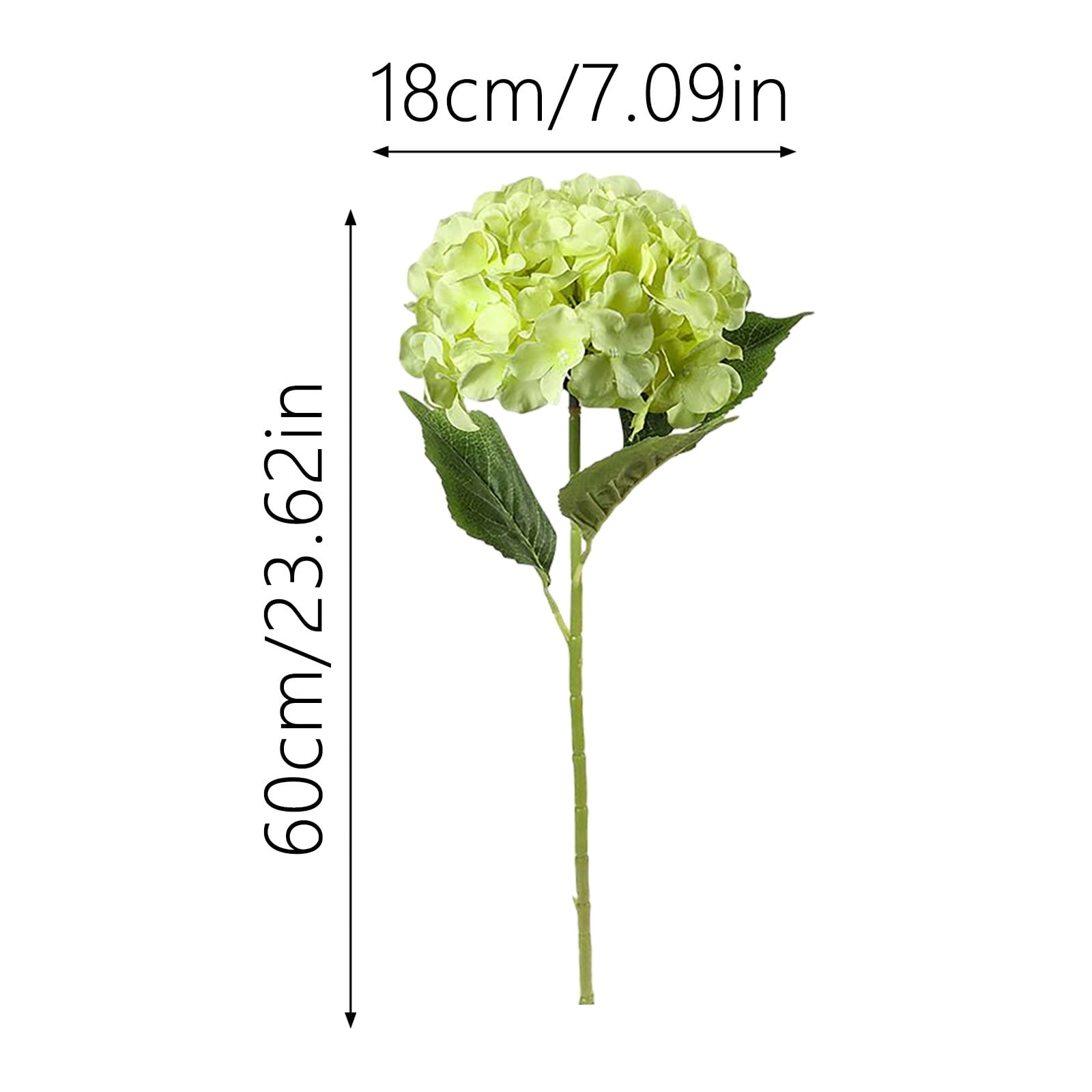 Realistic Artificial Hydrangea Large Flowers, Artificial Dry Flowers for Outdoor Wedding Christmas Office, Family Party Living Room Table Decoration