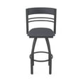 thumbnail image 5 of 860 Hunter 30" Swivel Bar Stool with Pewter Finish and Canter Storm Seat and Back, 5 of 5