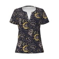 thumbnail image 3 of Naloa Snake Sleep Print T-Shirts Short Sleeve V Neck Tees for Women Fashion Tops Trendy Lightweight Soft Casual Summer Outfits Clothes, 3 of 5