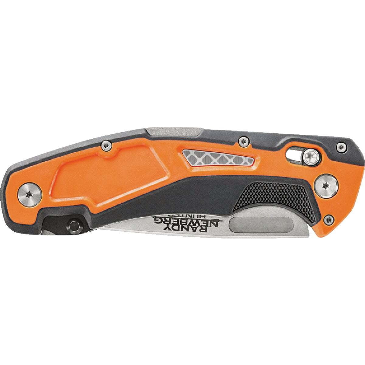 Gerber Randy Newberg DTS Pocket Knife 3.7" Drop Point 440C Satin Blade Polymer Handle Orange