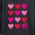 thumbnail image 3 of Barbie -  Heart Grid - Women's Lightweight French Terry Long Sleeve Shirt, 3 of 5