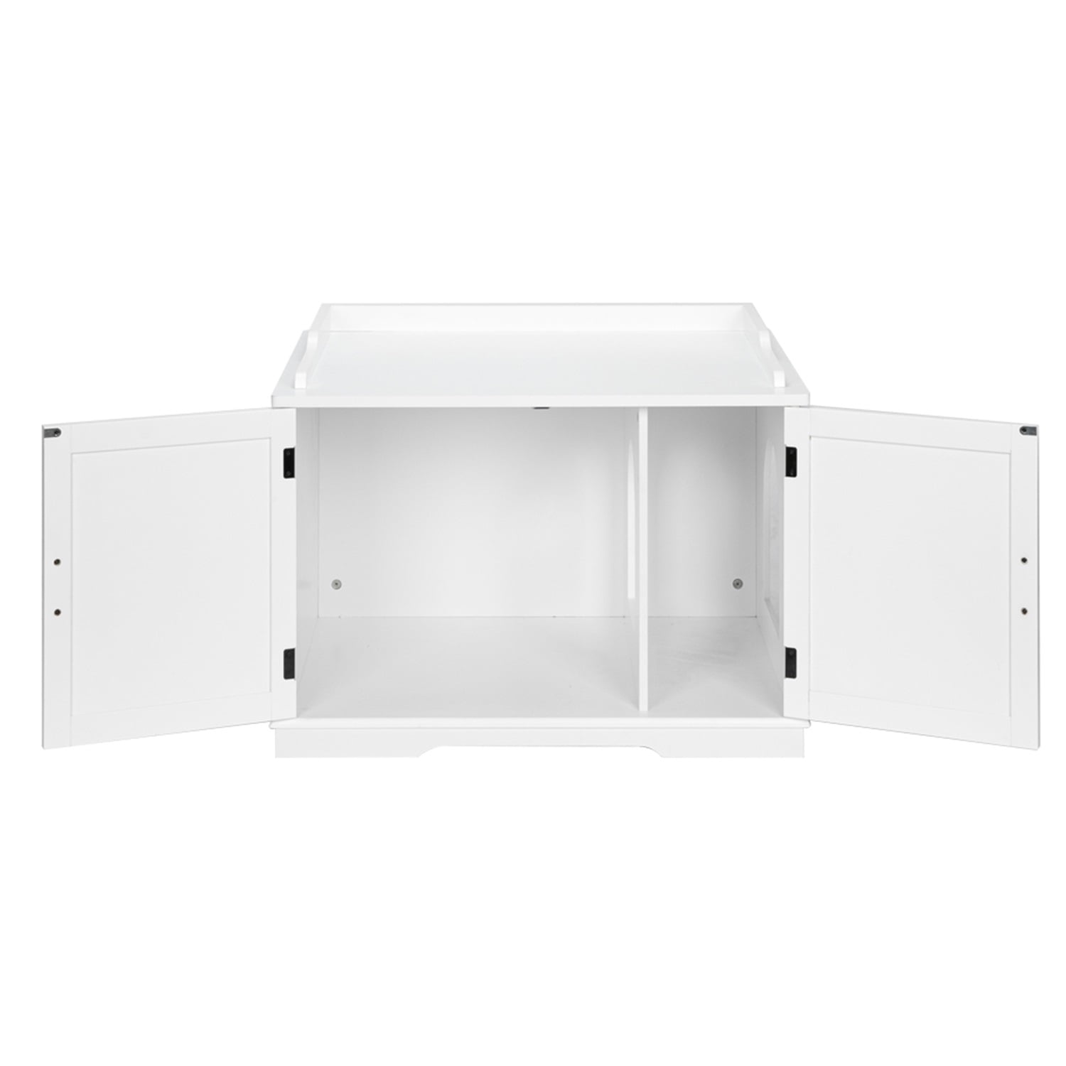 Pefilos 33" Cat Washroom Storage Bench Cat Litter Box Enclosure Cabinet Large Wooden Indoor Cat Cabinet Furniture Side Table Cat House Litter Box Cover, White Pefilos 33" Cat Washroom Storage Bench Cat Litter Box Enclosure Cabinet Large Wooden Indoor Cat Cabinet Furniture Side Table Cat House Litter Box Cover, White