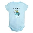 thumbnail image 2 of iDzn It's 5 A.M. Somewhere Funny Rompers For Babies, Newborn Baby Unisex Bodysuits, Infant Jumpsuits, Toddler 0-12 Months Kids One-Piece Oufits (Blue, 0-6 Months), 2 of 5