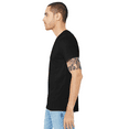 thumbnail image 4 of Bella Canvas Men's Jersey T-Shirt, CVC Short Sleeve Crewneck Black Blank Tee, L, 4 of 5