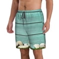 thumbnail image 2 of Naloa Wood Grain Men's Beach Shorts, Surfing shorts, Swim trunks, Quick Dry Swim Trunks for Surfing Beach Fun - Medium, 2 of 9