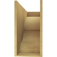 thumbnail image 4 of 12"W x 36"D x 24"H Classic Asheboro Rough Cedar Woodgrain TimberThane Corbel, Primed Tan, 4 of 6