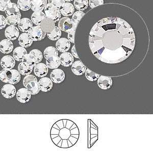 - CRYSTAL CLEAR 144 HOTFIX SWAROVSKI Rhinestones 20ss