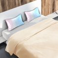 thumbnail image 5 of Yayeee Pillowcase Standard Size Set of 2 Satin Wrinkle Resistant Pillow Case, Light Blue Stripes, 5 of 7