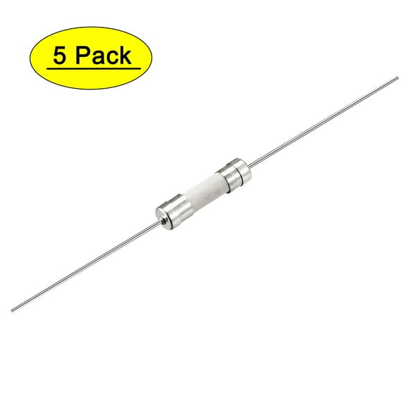 Slow Blow Fuse Time Delay Wire Ceramic Fuses 5mm x 20mm 250V T15A, 5Pcs