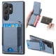 thumbnail image 1 of For Samsung Galaxy S25 Ultra Case with Card Holder Kickstand Leather Back Cover - Blue, 1 of 5