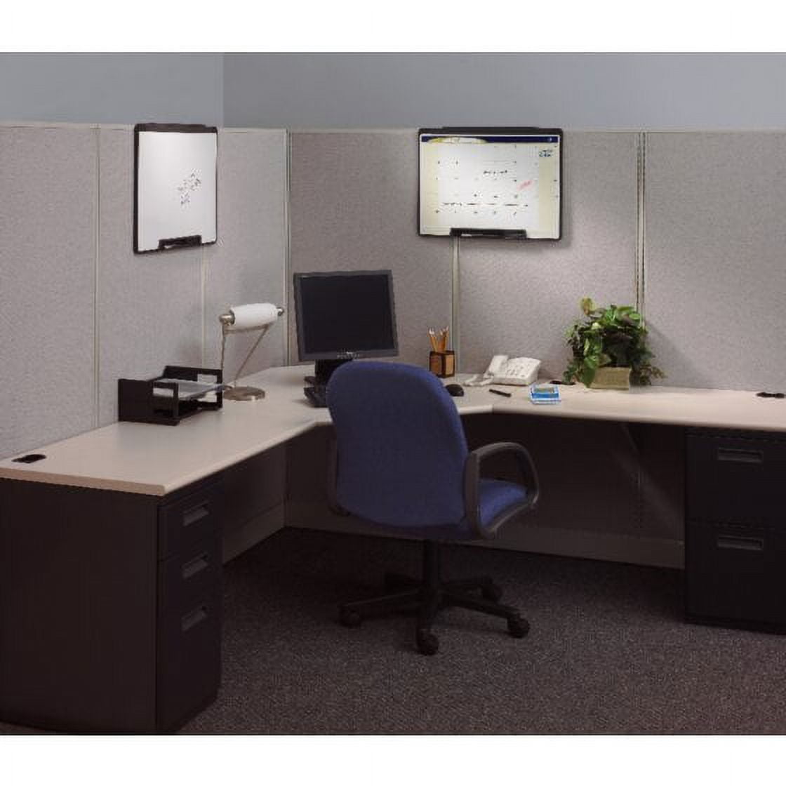 Quartet Motion Cubicle Whiteboard, 24" x 18", Melamine Surface
