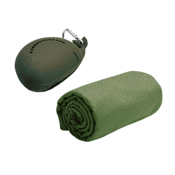 yotijay Cooling Towel for Hot Weather Breathable Chilly for Football Swimming Hiking Dark Green