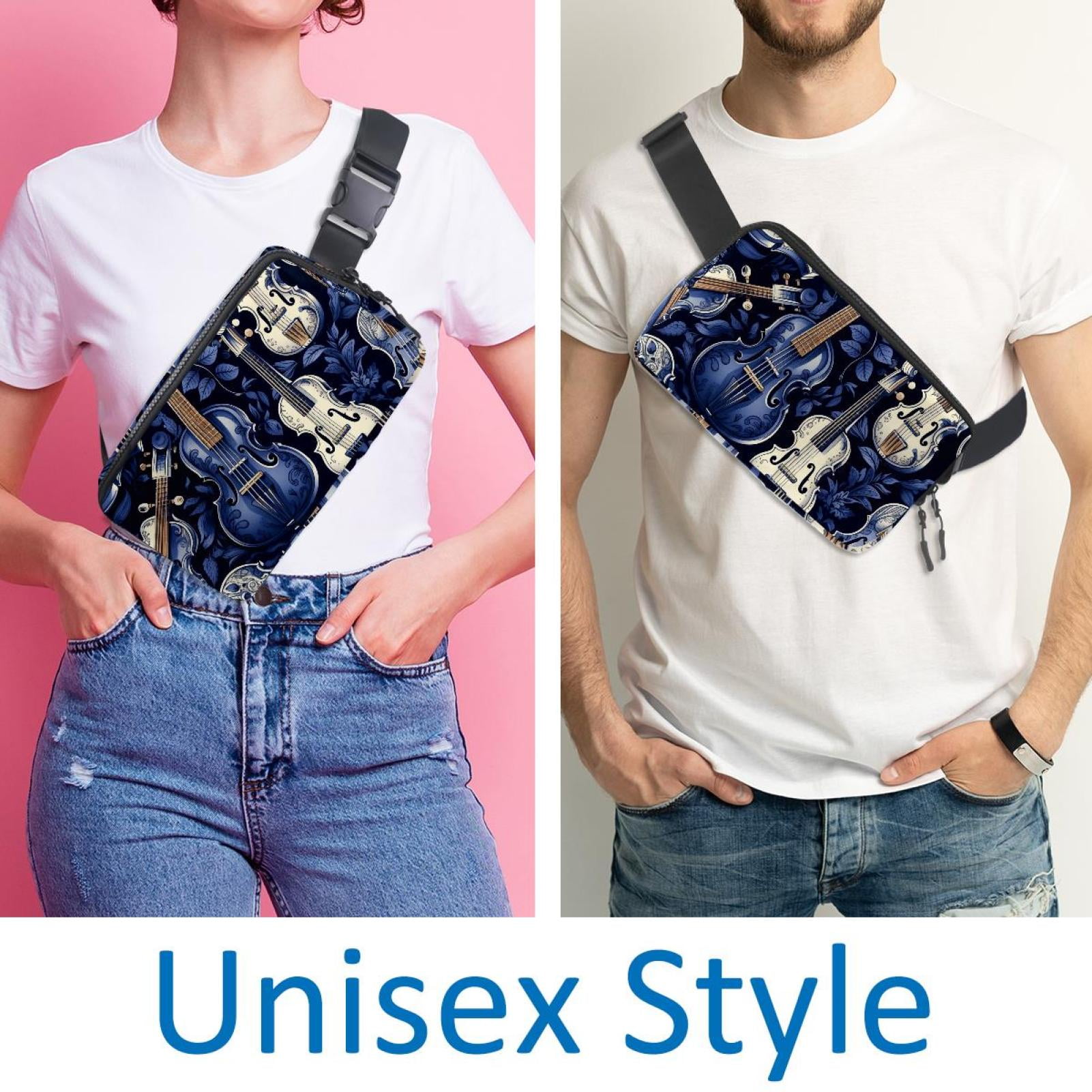 Musical instrument Lightweight Adjustable Fanny Pack with Extension Strap - Unisex Waist Bag