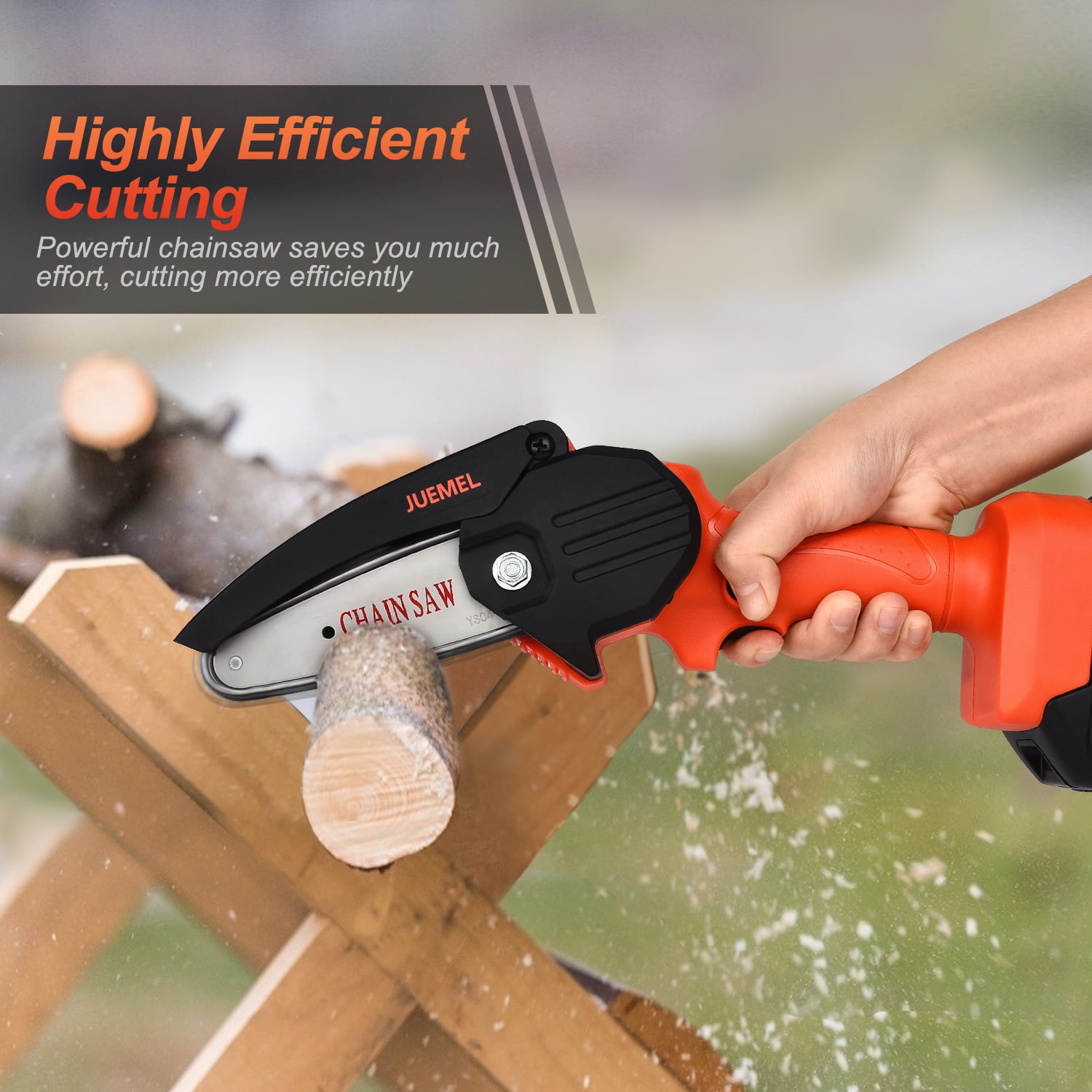 Handheld Chain Saw, Rechargeable 100V‑240V Mini Chainsaw Wear
